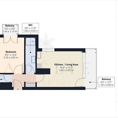 2 Pieces 4 Pers, Centre La Rosiere, Wifi, Parking